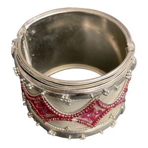 Vintage Kuchi
Afghan/ Indian Bracelet beaded, rhinestone, crystal